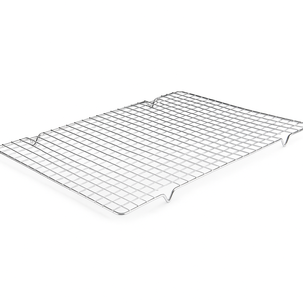 Grille Rectangulaire chrome avec pied dimension 43x30 cm
