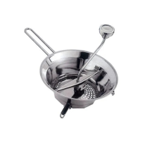 Moulin broyeur à légumes manuel en inox  diamètre 24cm avec 3 grilles