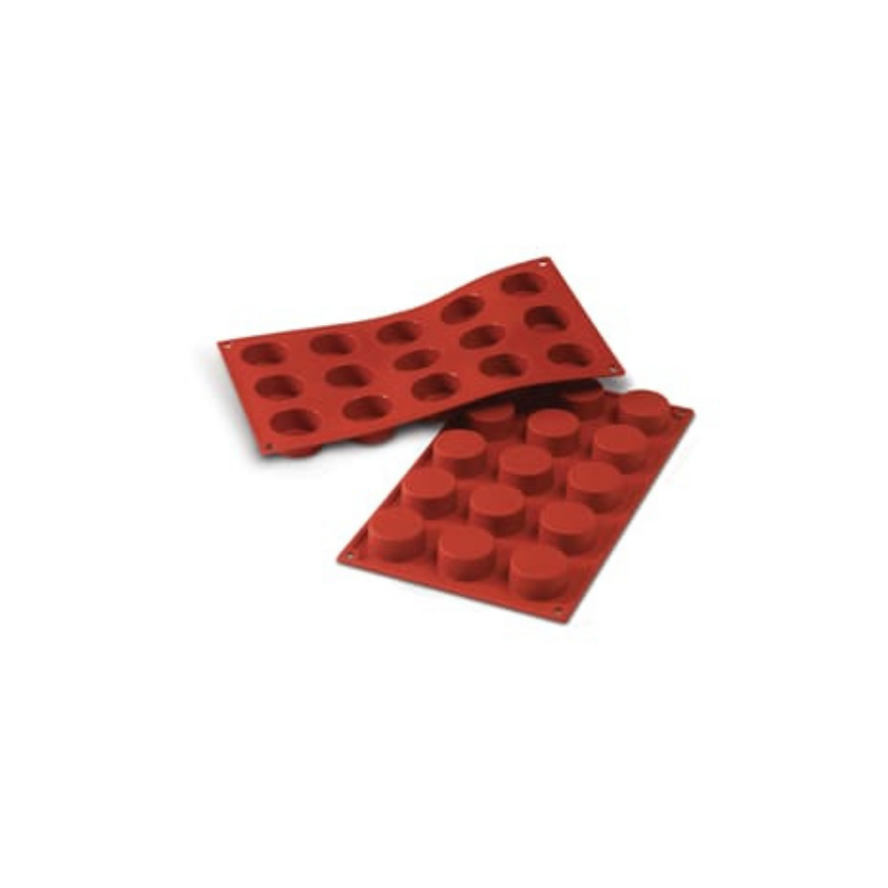Moule flexible petits fours ronds 15 empreintes diamètre 40 hauteur 20mm