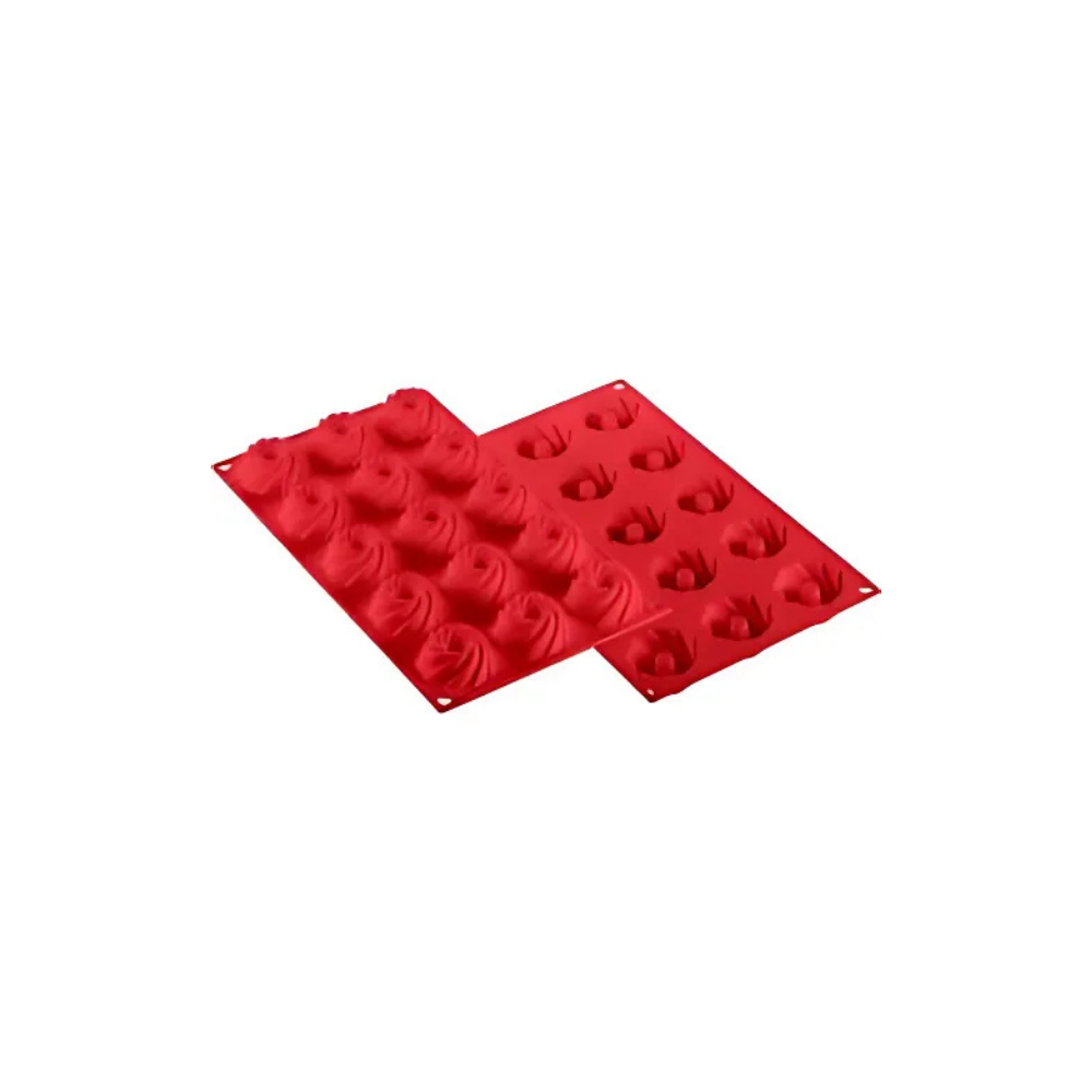 Moule flexible swirl 15 empreintes diamètre 47 hauteur 20mm