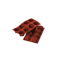 Moule flexible charlottes 8 empreintes diamètre 70 hauteur 41mm