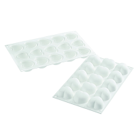Moule silicone cœurs bombes 15 empreintes dimension 45x44 hauteur 24mm 30ml