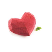 Moule silicone 6 cœurs origami dimension 82,6x74 hauteur 35mm