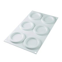 Moule silicone 6 anneaux ring diamètre 85/50 hauteur 18mm