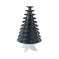 Pyramide à Macarons Noire hauteur 460mm