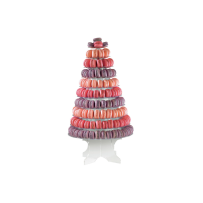 Pyramide à macarons transparente hauteur 460mm