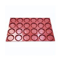 Moule silicone 400x600 24 tartes rondes diamètre 90 15 hauteurmm