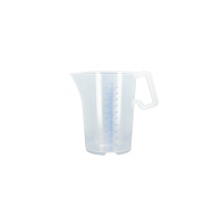 Pot gradué en plastique avec poignée de 1 litre