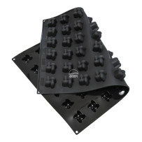 Moule silicone pavoflex 54 mini helices diamètre 40 hauteur 28mm plaque 60x40