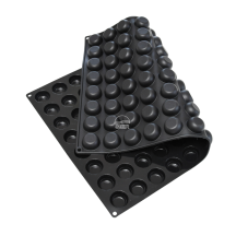 Moule silicone pomponnettes 96 empreintes diamètre 36 hauteur 17mm 15ml plaque 60x40cm