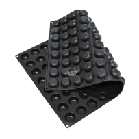 Moule silicone pomponnettes 96 empreintes diamètre 36 hauteur 17mm 15ml plaque 60x40cm