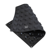 Moule silicone  mini tartelettes  60 empreintes diamètre 44 hauteur 10mm dimension plaque 60x40cm