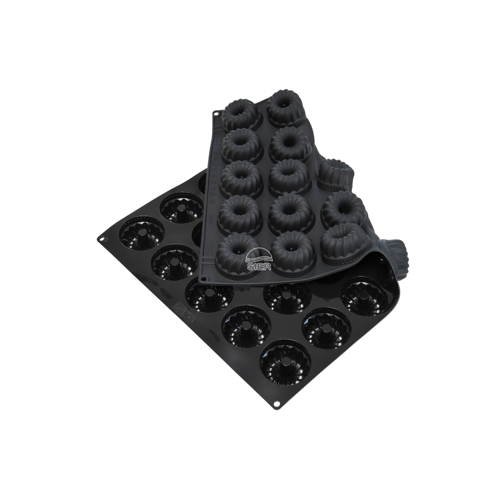 Moule silicone kougloffs 35 empreintes diamètre 71 hauteur 35mm dimension plaque 60x40cm
