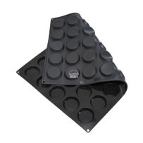 Moule silicone florentins 40 empreintes diamètre 60 hauteur 11mm dimension plaque 60x40cm