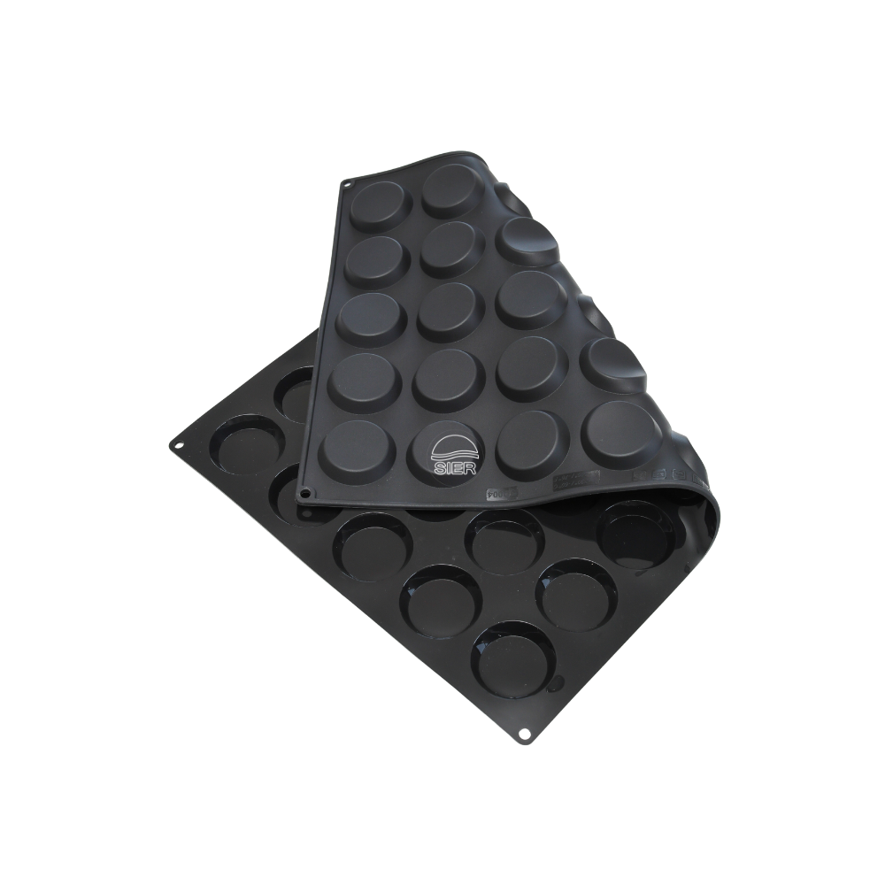 Moule silicone florentins 40 empreintes diamètre 60 hauteur 11mm dimension plaque 60x40cm