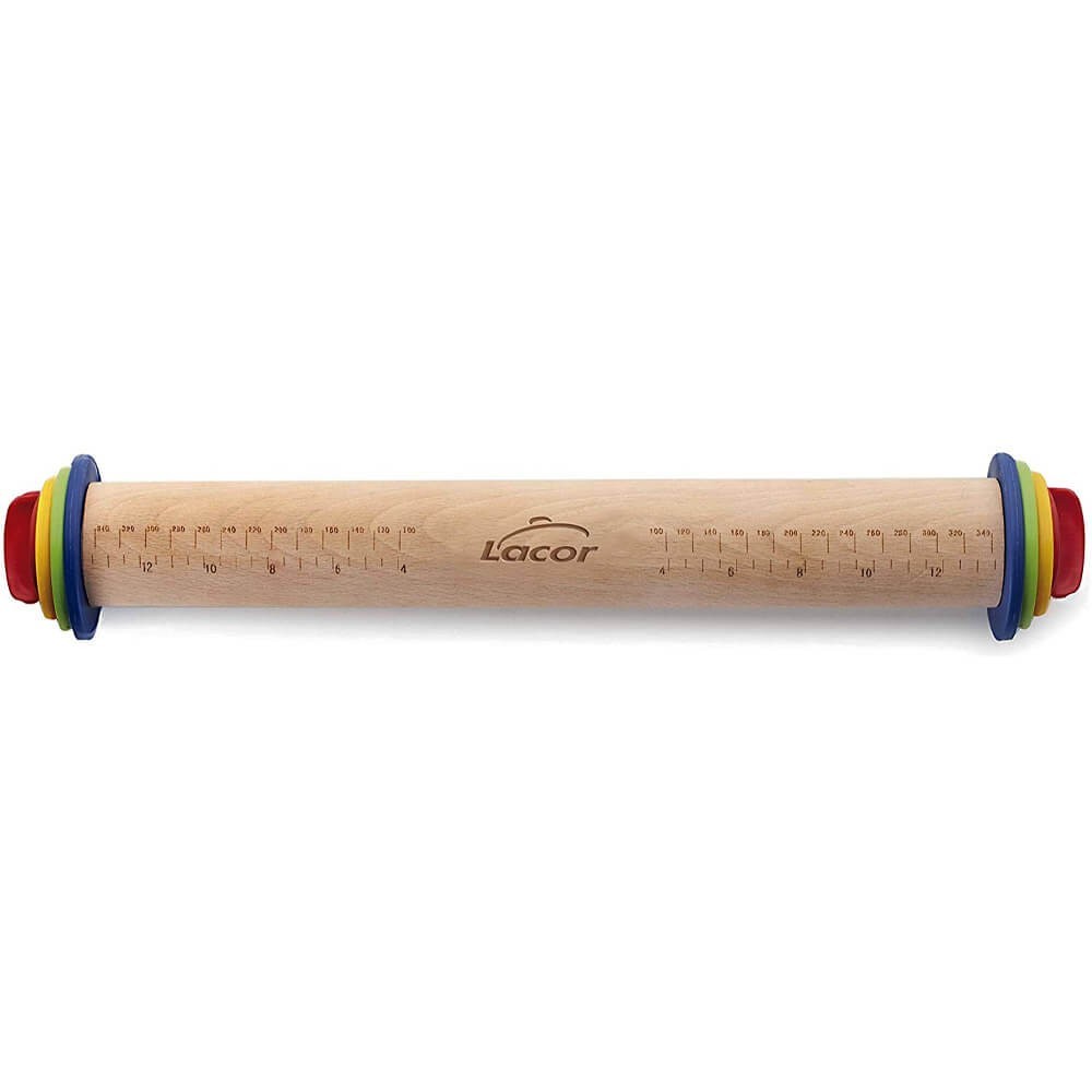 Rouleau en hêtre avec des disques extractibles 2-6-10 mm longueur 34 cm