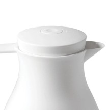 Pichet de service isotherme en polypropylène blanc 1L