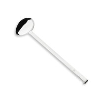 Cuillère à arroser de cote en inox dimension 8x10 Langueur 34,5cm 70ml