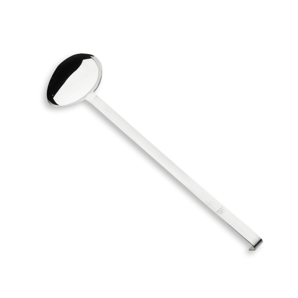 Cuillère à arroser de cote en inox dimension 8x10 Langueur 34,5cm 70ml