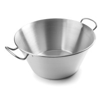 Bassine Conique à Anses inox 18/10 Diamètre 40cm