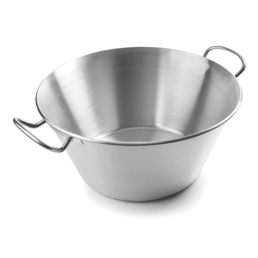 Bassine Conique à Anses inox 18/10 Diamètre 40cm