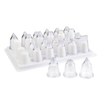 Boite 24 douilles assorties en acrylique