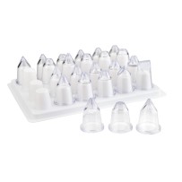 Boite 24 douilles assorties en acrylique