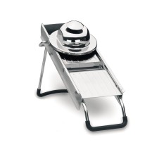 Mandoline en inox avec 5 lames dimension 14x42cm
