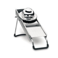 Mandoline en inox avec 5 lames dimension 14x42cm