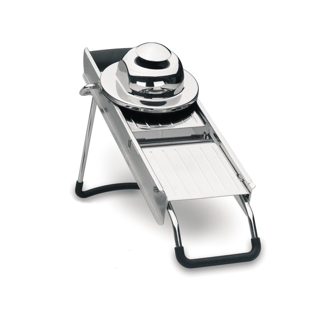 Mandoline en inox avec 5 lames dimension 14x42cm