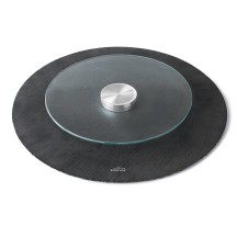 Plateau tournant en ardoise naturelle diamètre 35cm Hauteur 2.5cm