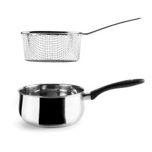 Casserole avec panier Garinox 18/10 Diamètre 18cm hauteur 9 cm capacité 2 litres