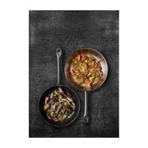 Poêle ronde à queue en inox 18/10 triple fond Diamètre 200 Hauteur 40mm