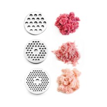 Hachoir à viande 120kg/h inclut 3 disques perforés Diamètre 3-5-8 et 3 accessoires de charcuteries/550 watts 220v/dim 41x19.5x35