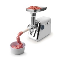Hachoir à viande 300 watts 1kg/mn inclut 3 disques perforés et 3 accessoires 220 volts 386x166x342mm