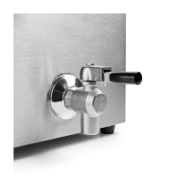 Friteuse électrique 8l avec robinet et thermostat de temp. et securite 3250 watts 50°-190°c 27x41 Hauteur 42cm