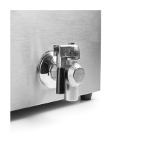 Friteuse électrique 8l avec robinet et thermostat de temp. et securite 3250 watts 50°-190°c 27x41 Hauteur 42cm