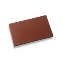 Planche à découper en polyéthylène marron à pied 600x400x20mm