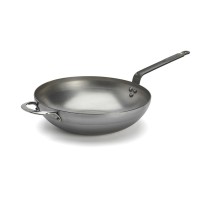 Wok à queue en acier Minéral B élément Diamètre 32cm