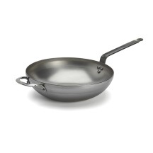 Wok à queue en acier Minéral B élément Diamètre 32cm