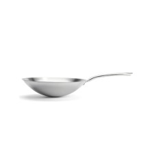 Wok spécial induction queue tube inox Diamètre 36cm 1 litre