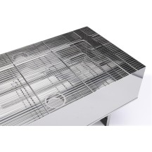 Fumoir inox à 2 étages GM pour fumer à froid(30°c max) ou à chaud 60x40cm