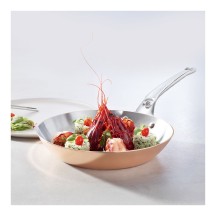 Poêle Diamètre 28cm Inocuivre queue inox