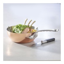 Sauteuse bombée Inocuivre inox queue inox Diamètre 24, Cuivre