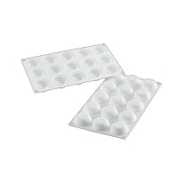 Moule silicone ronds bombes globe 15 empreintes diamètre 45 hauteur 20mm 15ml