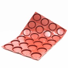 Moule silicone 400x600 24 tartes rondes diamètre 90 15 hauteurmm