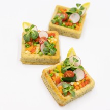 Moule silicone 400x600 24 tartes carrées dimension 80x80 hauteur 20mm