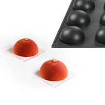 Moule en silicone demi sphère 6 pièces Diamètre 70 h35mm 6ml 297x176mm, 80 ml