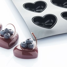 Moule en silicone love 6 pièces 74.5x68xh30mm 89ml 297x176mm