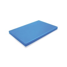 Planche à découper en polyéthylène bleu à pied 600x400x20mm